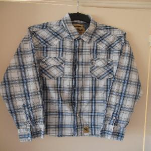 Blue/White/Grey Check Shirt