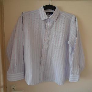 Mens Blue/Pink Striped Shirt