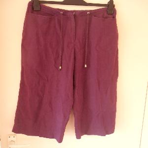 Purple 3/4 Trousers