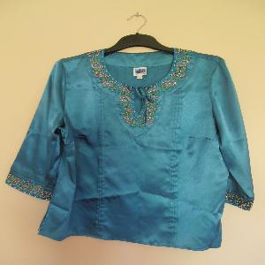 Satin Top in Chinese Style