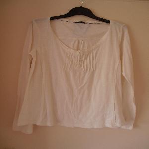 Cream Long sleeve Top