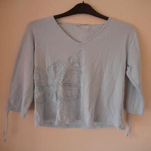 Long Sleeve Pale Blue Top